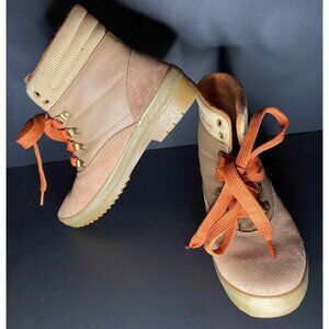 Keds Caramel Suede & Splash Twill Womens 9.5 Camp Boots WH65275